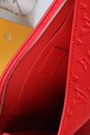 LV POCHETTE VOYAGE MM IN RED M41058 26x20x5cm - 5