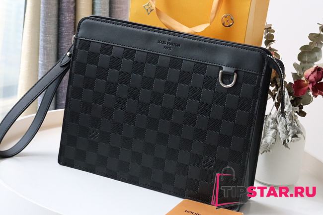 LV STANDING POUCH BLACK N60448  21x27x5cm - 1