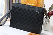 LV STANDING POUCH BLACK N60448  21x27x5cm - 1