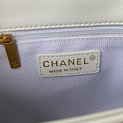 Chanel Flap Bag White Size 22×5×15.5cm - 6