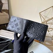 LV SLENDER WALLET BLACK M80520 11x8.5x2cm - 2