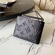 LV SLENDER WALLET BLACK M80520 11x8.5x2cm - 3