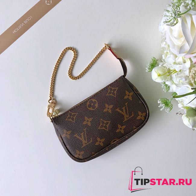 Louis Vuitton M58009 Mini Pochette Accessoires Monogram Size 15 x 10.5 x 4 cm - 1