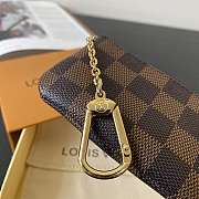 LV KEY POUCH DAMIER EBENE CANCAS N62658 12x7x1.5cm - 5