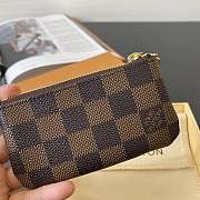 LV KEY POUCH DAMIER EBENE CANCAS N62658 12x7x1.5cm - 3