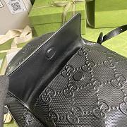 Gucci black embossed leather backpack - 658579 - 27×37×13cm - 3