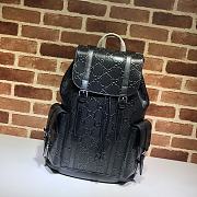 Gucci black embossed leather backpack - 625770 - 34x41x12cm - 1