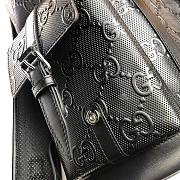 Gucci black embossed leather backpack - 625770 - 34x41x12cm - 2