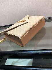 YSL Chain Bag In Beige With Gold Hardware 24x17.5x7cm - 2