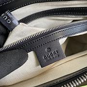 Gucci black embossed leather messenger bag - 658565 - 29×22×9.5cm - 2