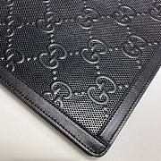 Gucci Black GG embossed leather pouch - 646449 - 34x24x4cm - 3