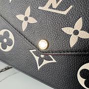 LV FÉLICIE POCHETTE BICOLOUR MONOGRAM EMPREINTE LEATHER - M80482 - 4