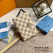 LV SMALL RING AGENDA COVER DAMIER AZUR CANVAS - R20706 - 10x14cm - 1