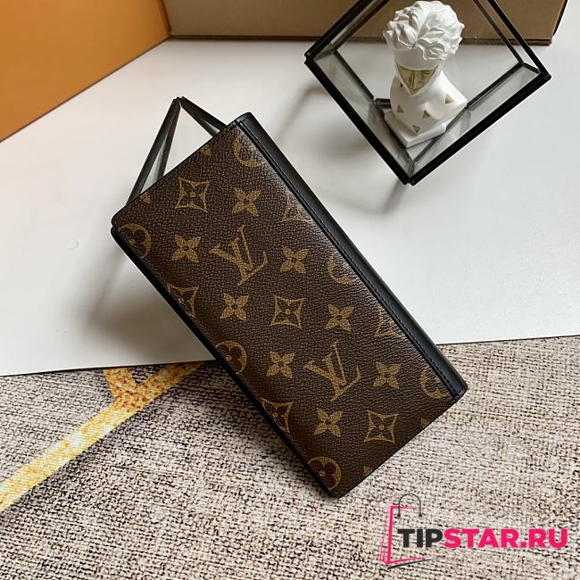 LV BRAZZA WALLET Monogram Macassar coated canvas and cowhide leather - M69410  - 1