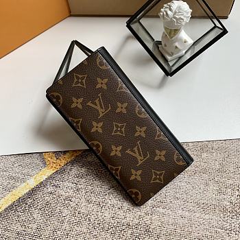 LV BRAZZA WALLET Monogram Macassar coated canvas and cowhide leather - M69410 