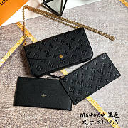 Louis Vuitton M82477 Pochette Félicie Bag Black Size 21x12x3cm - 1