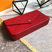 LV FÉLICIE POCHETTE SCARLET - M63700 - 21x12x3cm - 5