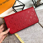 LV FÉLICIE POCHETTE SCARLET - M63700 - 21x12x3cm - 4