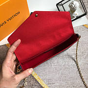 LV FÉLICIE POCHETTE MARINE ROUGE - M64099 - 21x12x3cm - 6