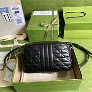 Gucci GG Marmont Small Shoulder Bag in Black - 447632 - 24x12x7cm - 3