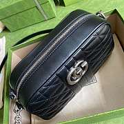 Gucci GG Marmont Small Shoulder Bag in Black - 447632 - 24x12x7cm - 2