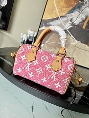 LV NANO SPEEDY Monogram jacquard denim Pink - M81213 - 16x11x9cm  - 1