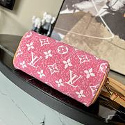 LV NANO SPEEDY Monogram jacquard denim Pink - M81213 - 16x11x9cm  - 6