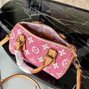 LV NANO SPEEDY Monogram jacquard denim Pink - M81213 - 16x11x9cm  - 5