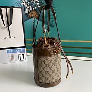 Gucci Horsebit 1955 small bucket bag Supreme canvas - 637115 - 14x16x14cm - 4