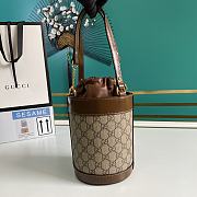 Gucci Horsebit 1955 small bucket bag Supreme canvas - 637115 - 14x16x14cm - 3