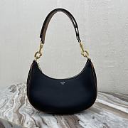 CELINE MEDIUM AVA STRAP BAG IN SMOOTH CALFSKIN BLACK - 196923 - 23x13.5x6cm - 1