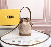 Fendi Mon Tresor FF beige wool mini-bag - 8BS010 - 18x10x12cm - 5