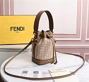 Fendi Mon Tresor FF beige wool mini-bag - 8BS010 - 18x10x12cm - 4