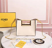 Fendi Way Small White leather bag - 8BS054 - 20x10x17.5cm - 4