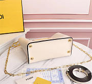 Fendi Way Small White leather bag - 8BS054 - 20x10x17.5cm - 3