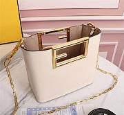 Fendi Way Small White leather bag - 8BS054 - 20x10x17.5cm - 2