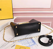 Fendi Way Small Black leather bag - 8BS054 - 20x10x17.5cm - 6