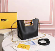 Fendi Way Small Black leather bag - 8BS054 - 20x10x17.5cm - 3