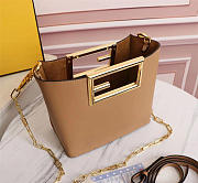 Fendi Way Small Beige leather bag - 8BS054 - 20x10x17.5cm - 4