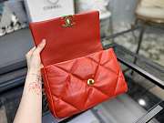 CHANEL 19 HANDBAG CALFSKIN IN RED 26×16×9cm - 6