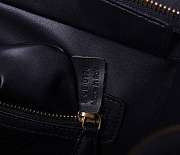Celine Mimi Luggage Handbag In Drummed Calfskkin (Black) 189213 26x26x13cm - 4