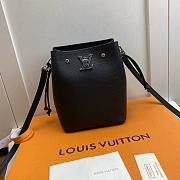 LV NANO LOCKME BUCKET BLACK Grained calf leather - M68709 -  13.5x16x10cm - 1