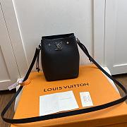 LV NANO LOCKME BUCKET BLACK Grained calf leather - M68709 -  13.5x16x10cm - 5