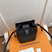 LV NANO LOCKME BUCKET BLACK Grained calf leather - M68709 -  13.5x16x10cm - 3