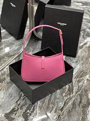 YSL LE 5 À 7 hobo bag smooth leather in pink 657228 25cm - 5