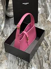 YSL LE 5 À 7 hobo bag smooth leather in pink 657228 25cm - 3