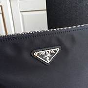 Prada Nylon and Saffiano Leather Pouch Black - 2NH006 - 28x18cm - 4
