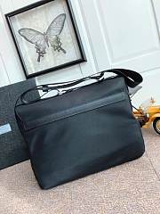 Prada Medium Nylon Shoulder Bag Black - 1BD671 - 30x25x12cm - 5