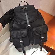 Prada Nylon and Saffiano Leather Backpack Black - 1BZ063 - 6