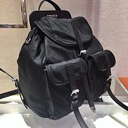 Prada Nylon and Saffiano Leather Backpack Black - 1BZ063 - 3